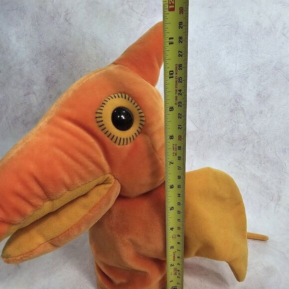 Vintage Dakin 1993 Pterodactyl Plush Hand Puppet Stuffed Dinosaur - Picture 9 of 9